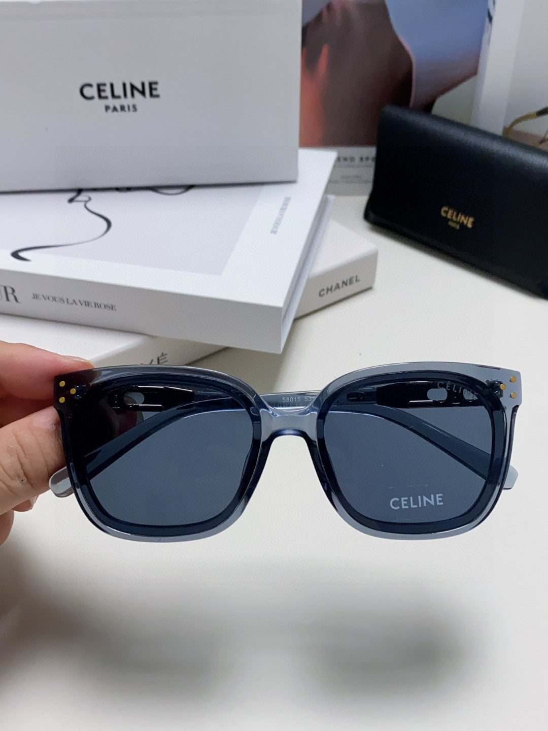 Celine Fashion Blue Lens Sunglasses for Men & Women - 398808 - detail image 2