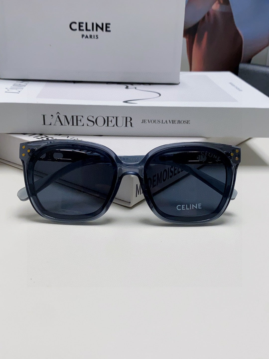 Celine Fashion Blue Lens Sunglasses for Men & Women - 398808 - detail image 5