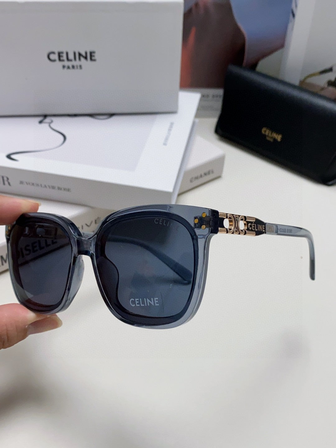 Celine Fashion Blue Lens Sunglasses for Men & Women - 398808 - detail image 4