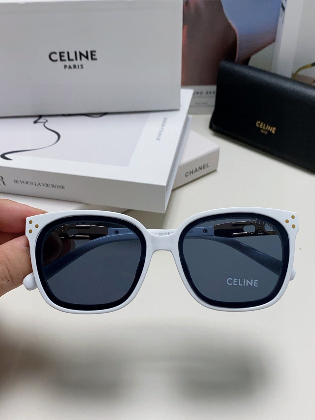 Celine Fashion Blue Lens Sunglasses for Men & Women - 398809 - detail image 2