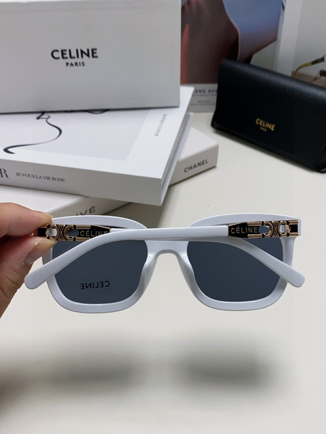 Celine Fashion Blue Lens Sunglasses for Men & Women - 398809 - detail image 3
