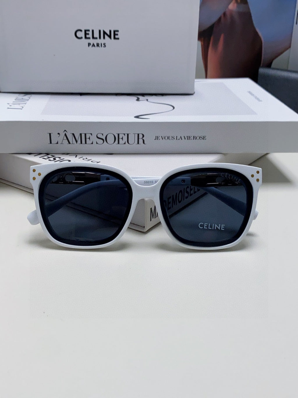 Celine Fashion Blue Lens Sunglasses for Men & Women - 398809 - detail image 5