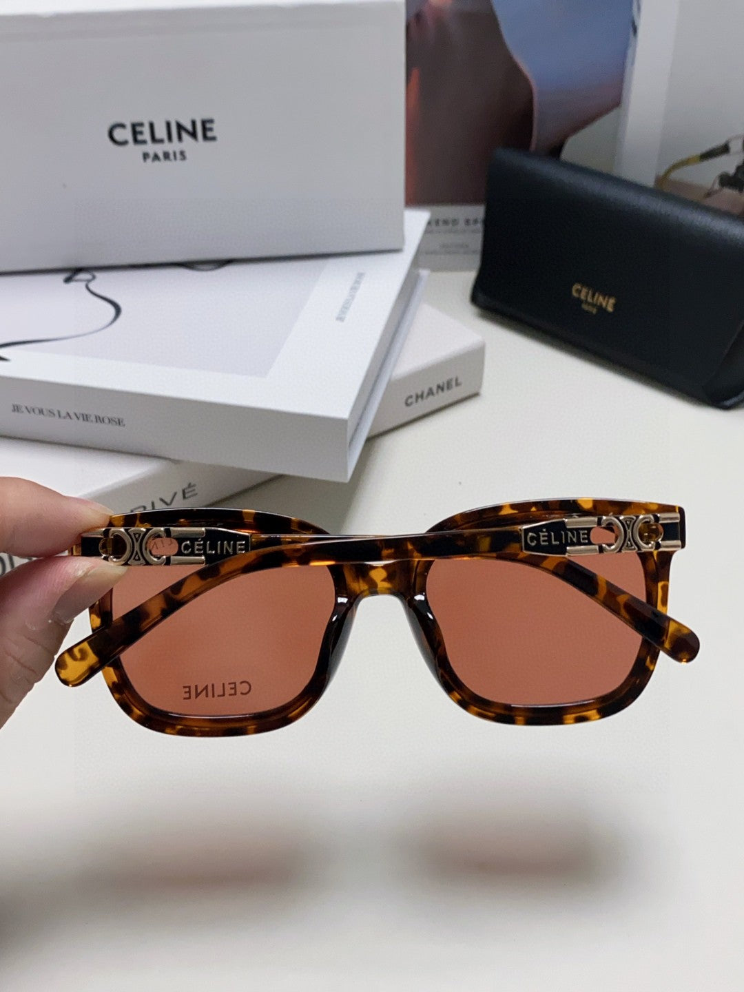 Celine Fashion Red Lens Sunglasses for Men & Women - 398810 - detail image 4