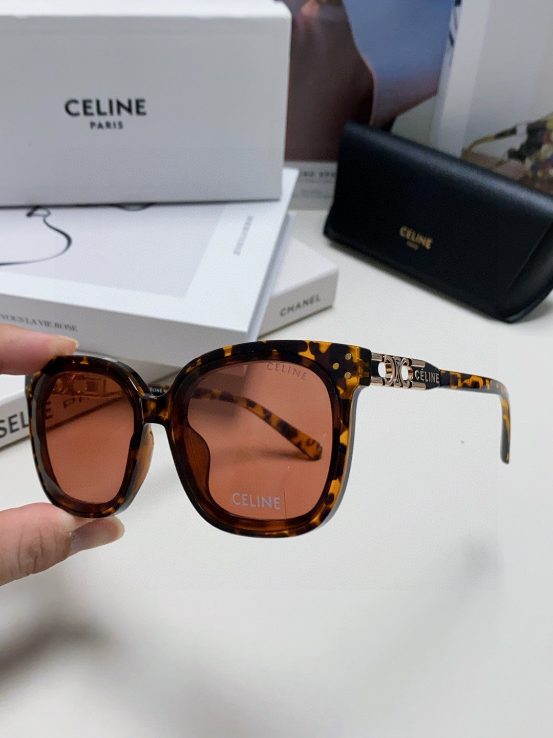 Celine Fashion Red Lens Sunglasses for Men & Women - 398810 - detail image 5