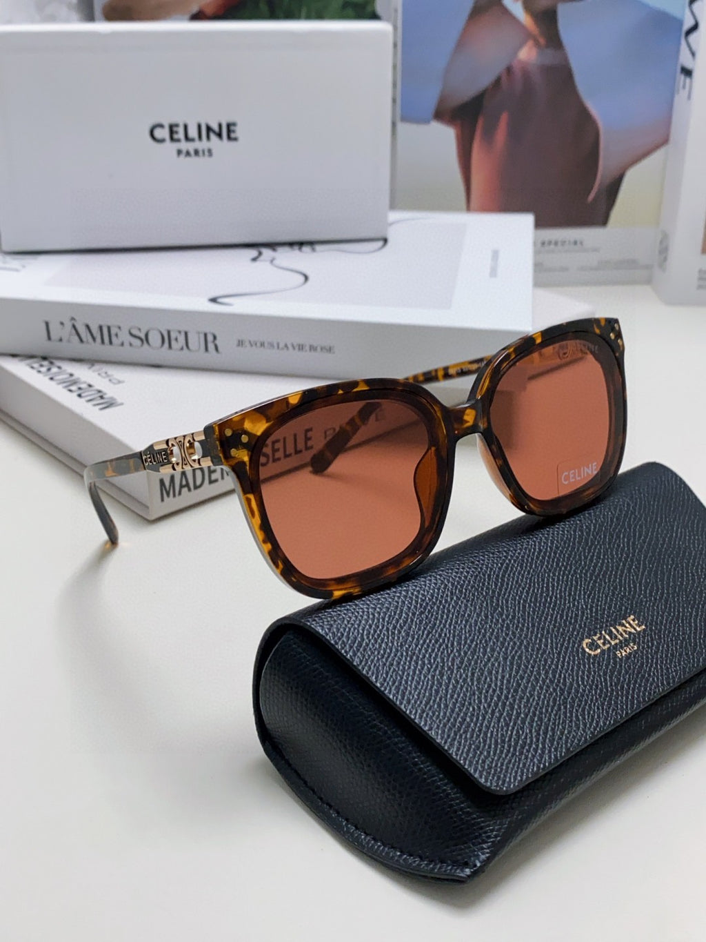 Celine Fashion Red Lens Sunglasses for Men & Women - 398810 - detail image 7