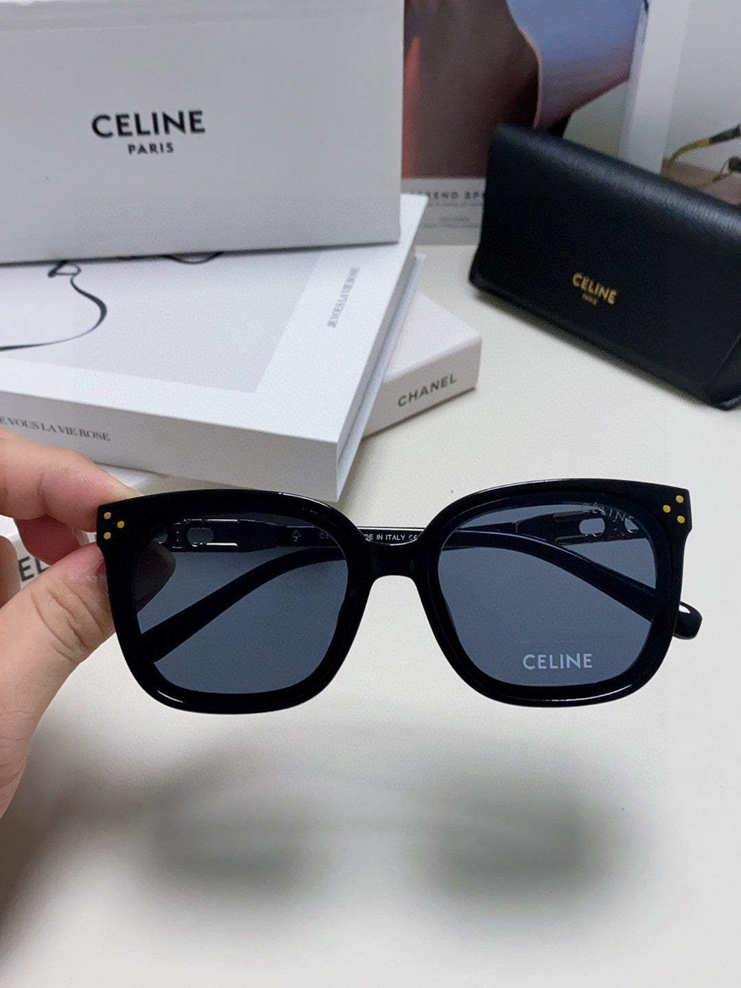 Celine Fashion Blue Lens Sunglasses for Men & Women - 398811 - detail image 3