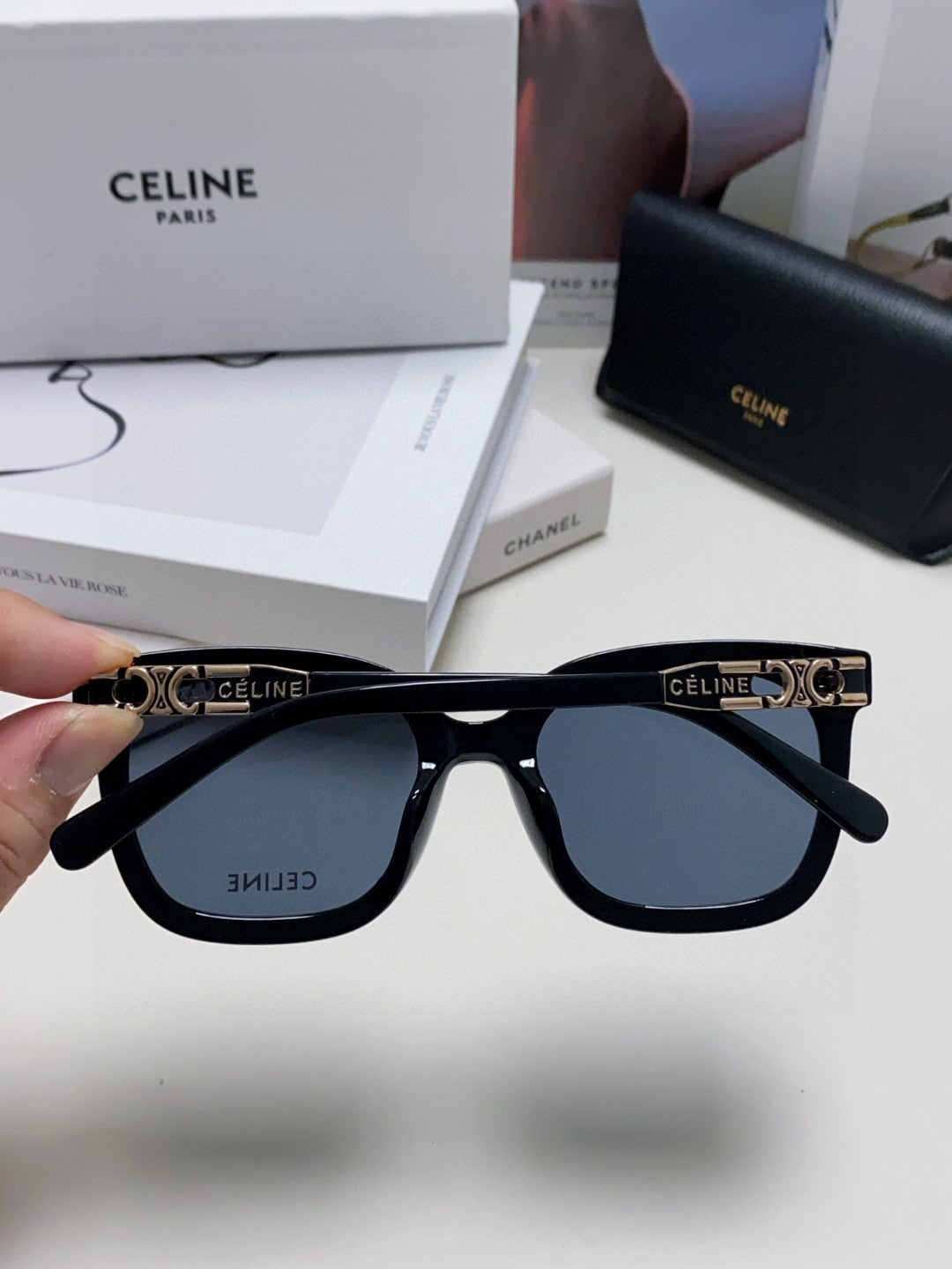 Celine Fashion Blue Lens Sunglasses for Men & Women - 398811 - detail image 4