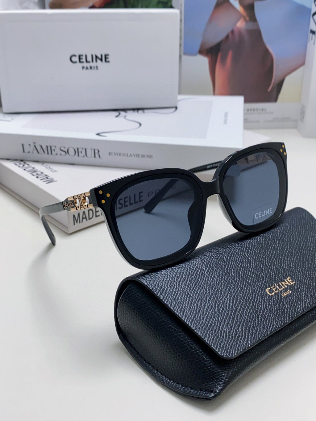 Celine Fashion Blue Lens Sunglasses for Men & Women - 398811 - detail image 7