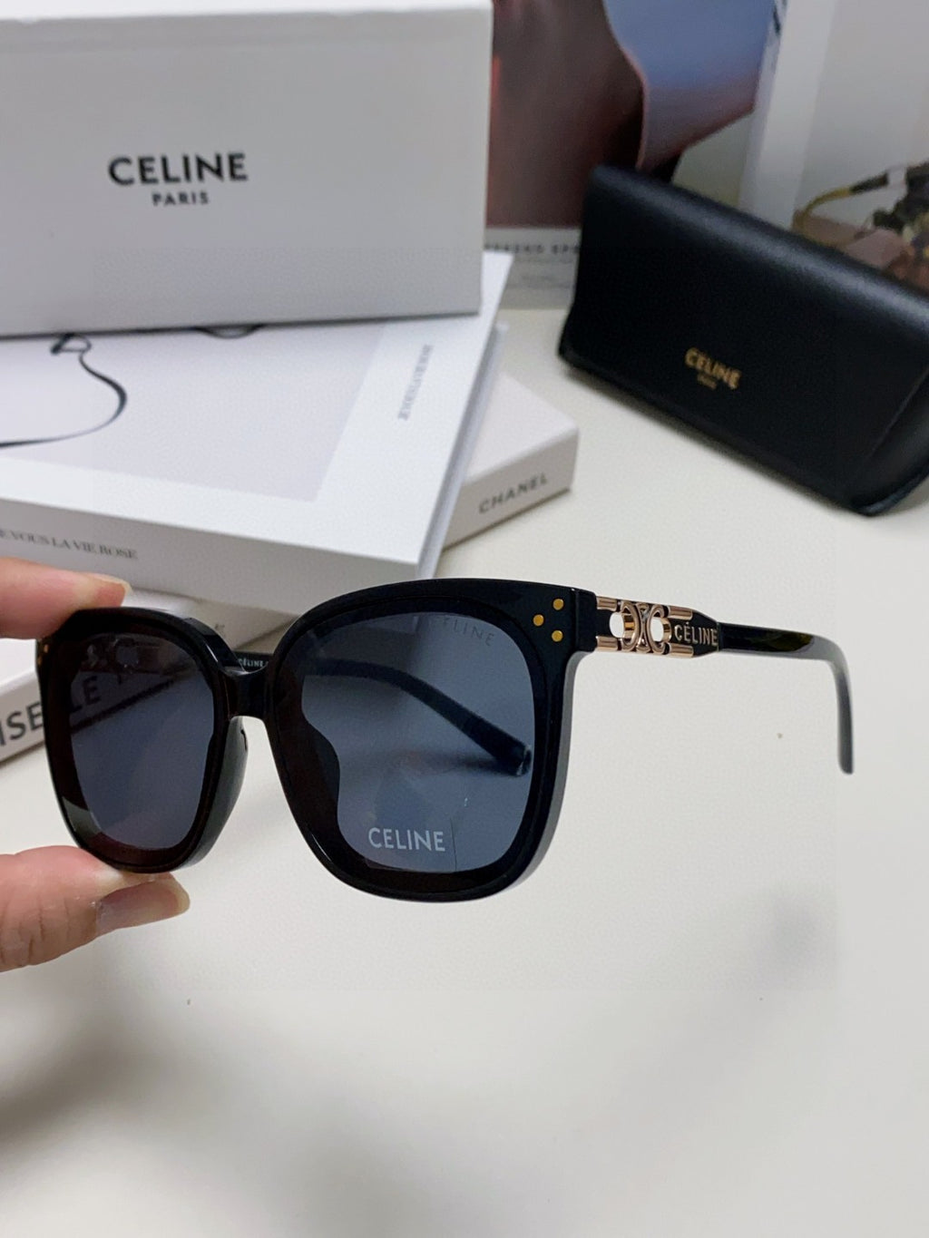 Celine Fashion Blue Lens Sunglasses for Men & Women - 398811 - detail image 5