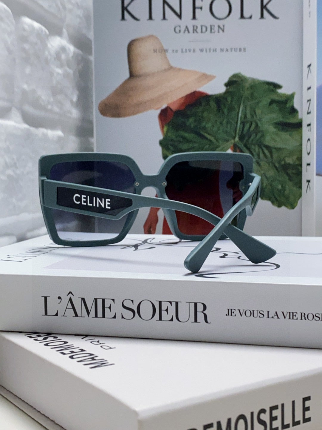 Celine Oversized Silver Lens Sunglasses for Men & Women - 398812 - detail image 2