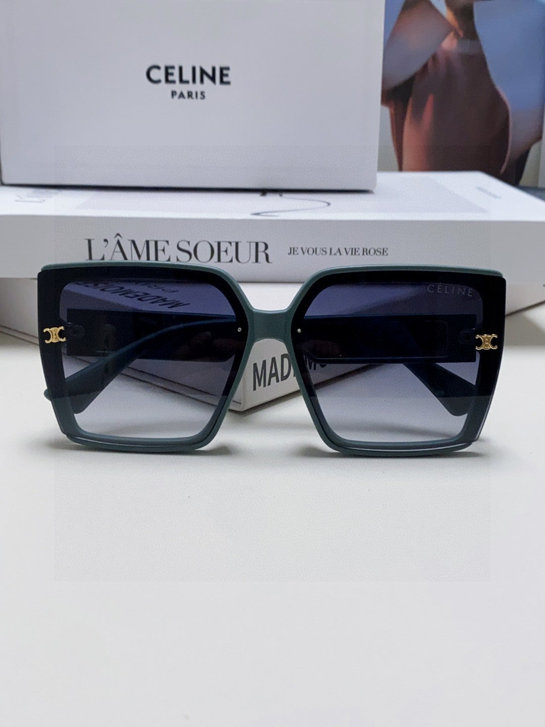 Celine Oversized Silver Lens Sunglasses for Men & Women - 398812 - detail image 6