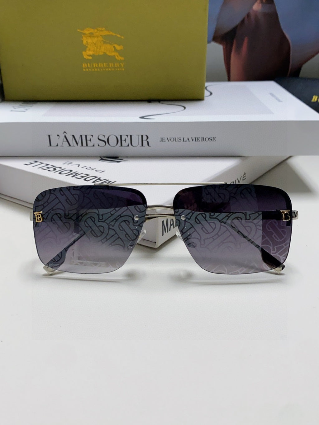 Burberry Fashion Gray Lens Sunglasses for Men & Women - 399060 - detail image 6