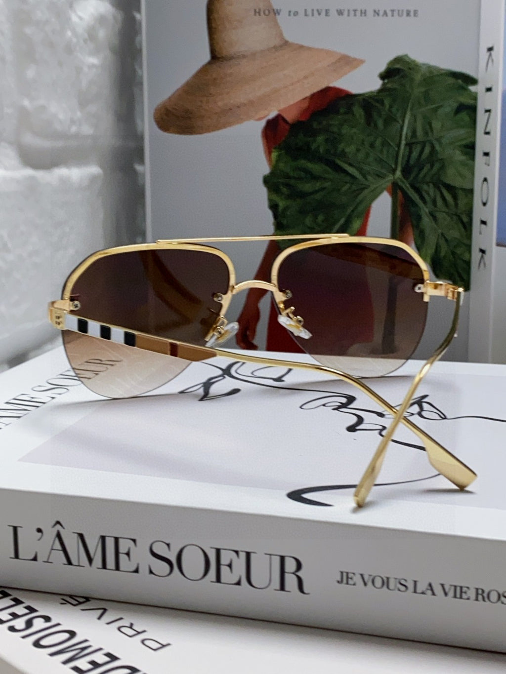 Burberry Round Brown Lens Sunglasses for Men & Women - 399065 - detail image 2
