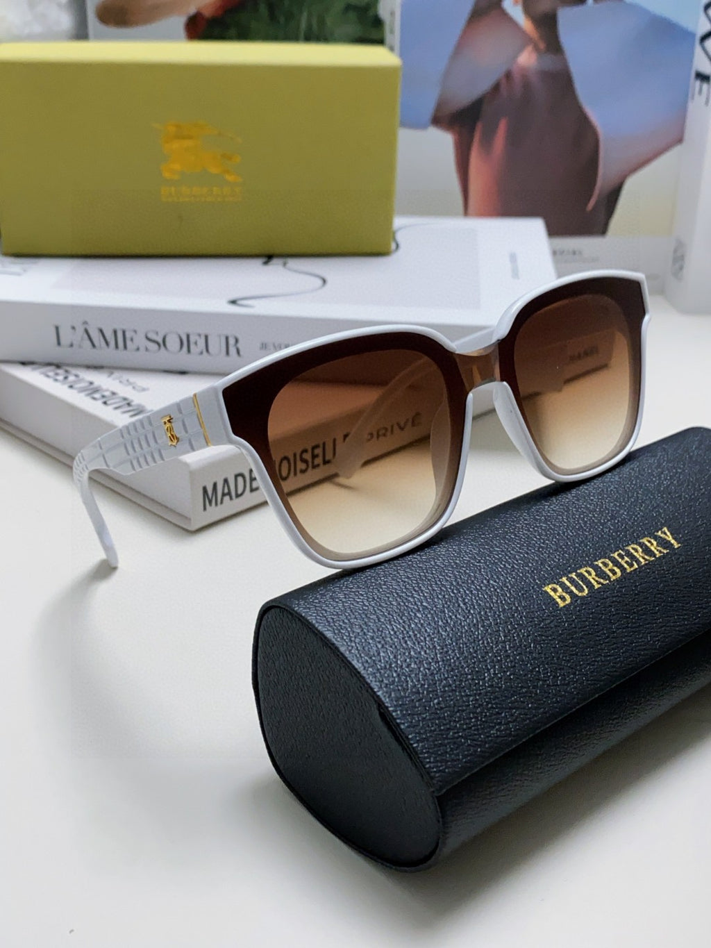 Burberry BE5446 Fashion Brown Lens Sunglasses for Men & Women - 399094 - detail image 7
