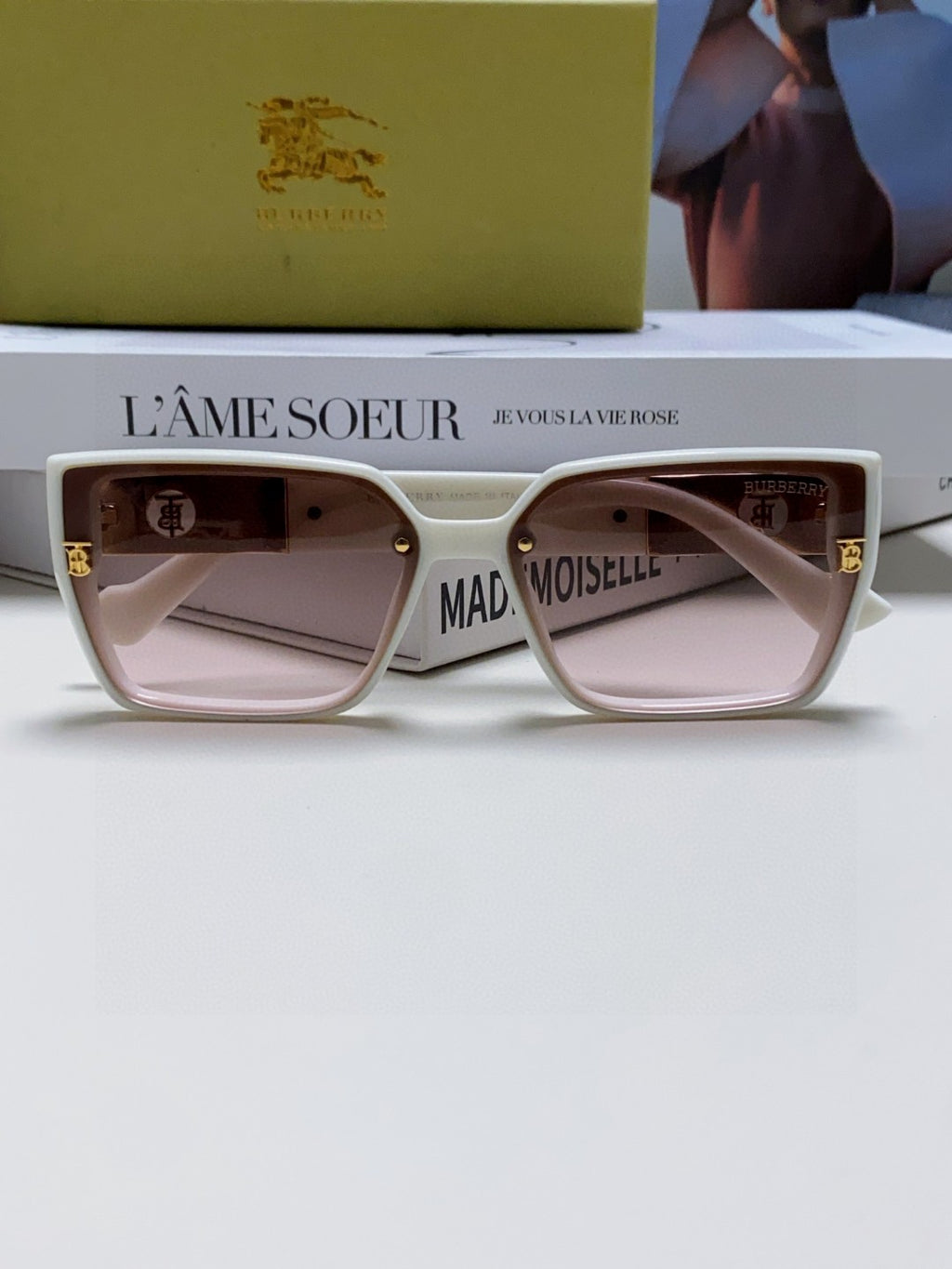 Burberry Fashion Gray Lens Sunglasses for Women - detail image 6