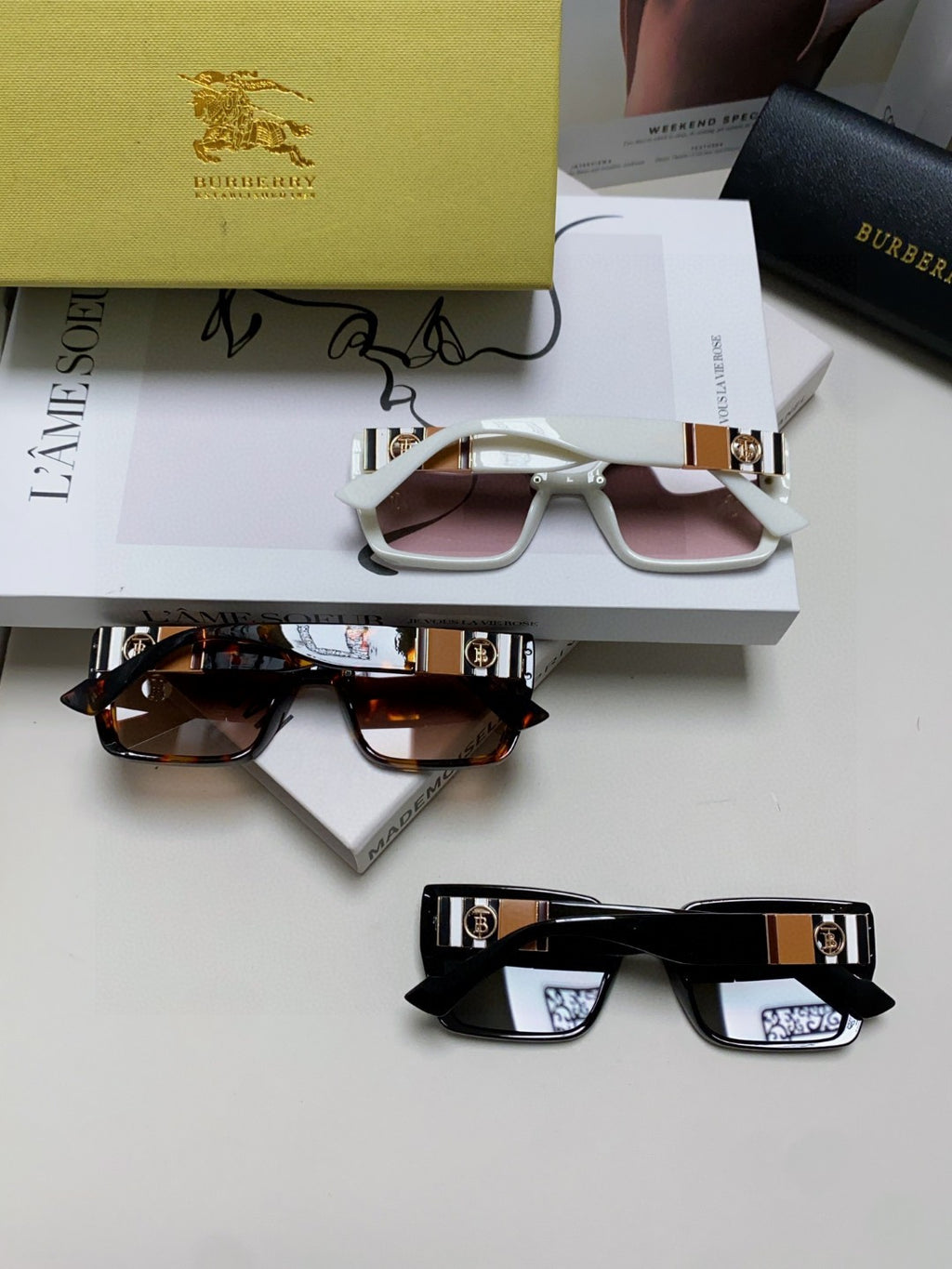 Burberry Fashion Gray Lens Sunglasses for Women - detail image 8