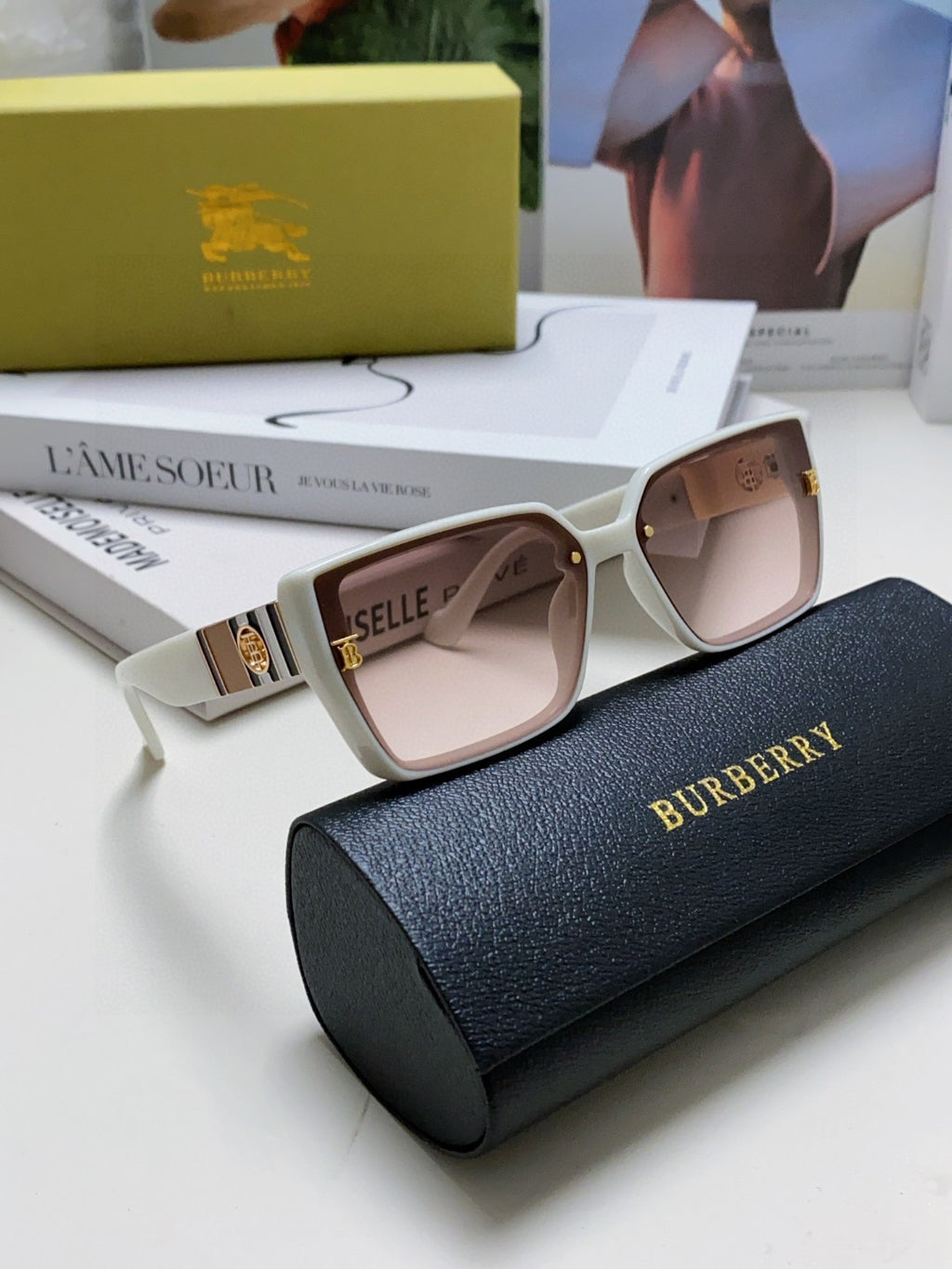 Burberry Fashion Gray Lens Sunglasses for Women - detail image 7