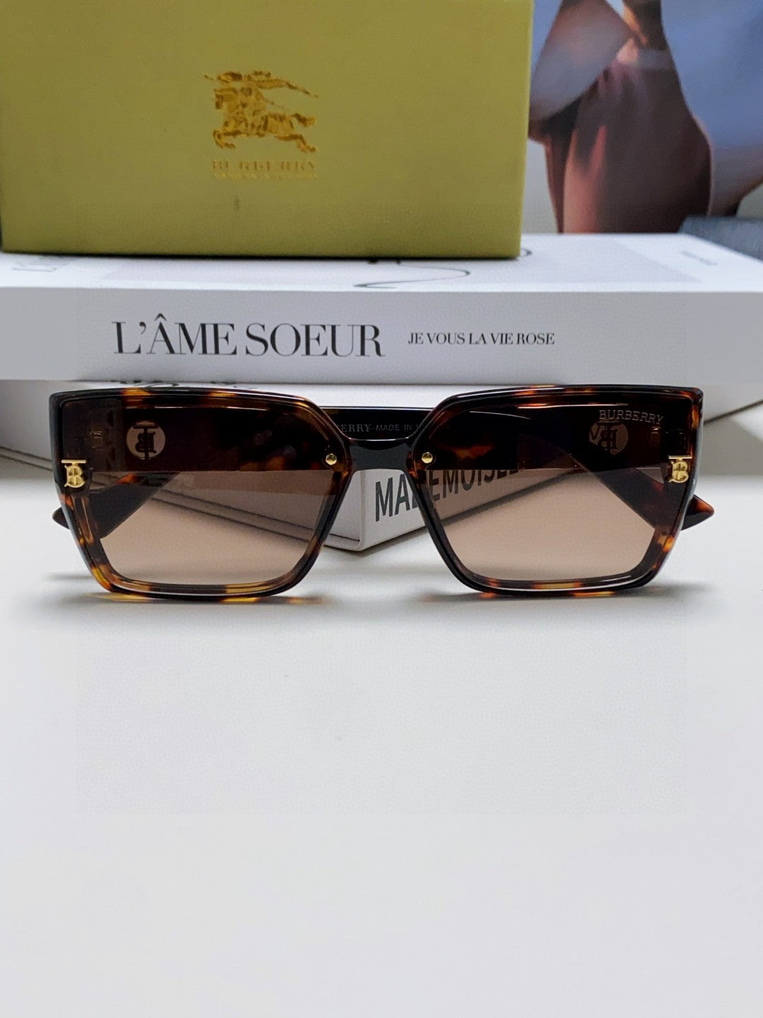 Burberry Fashion Silver Lens Sunglasses for Women - 399098 - detail image 6