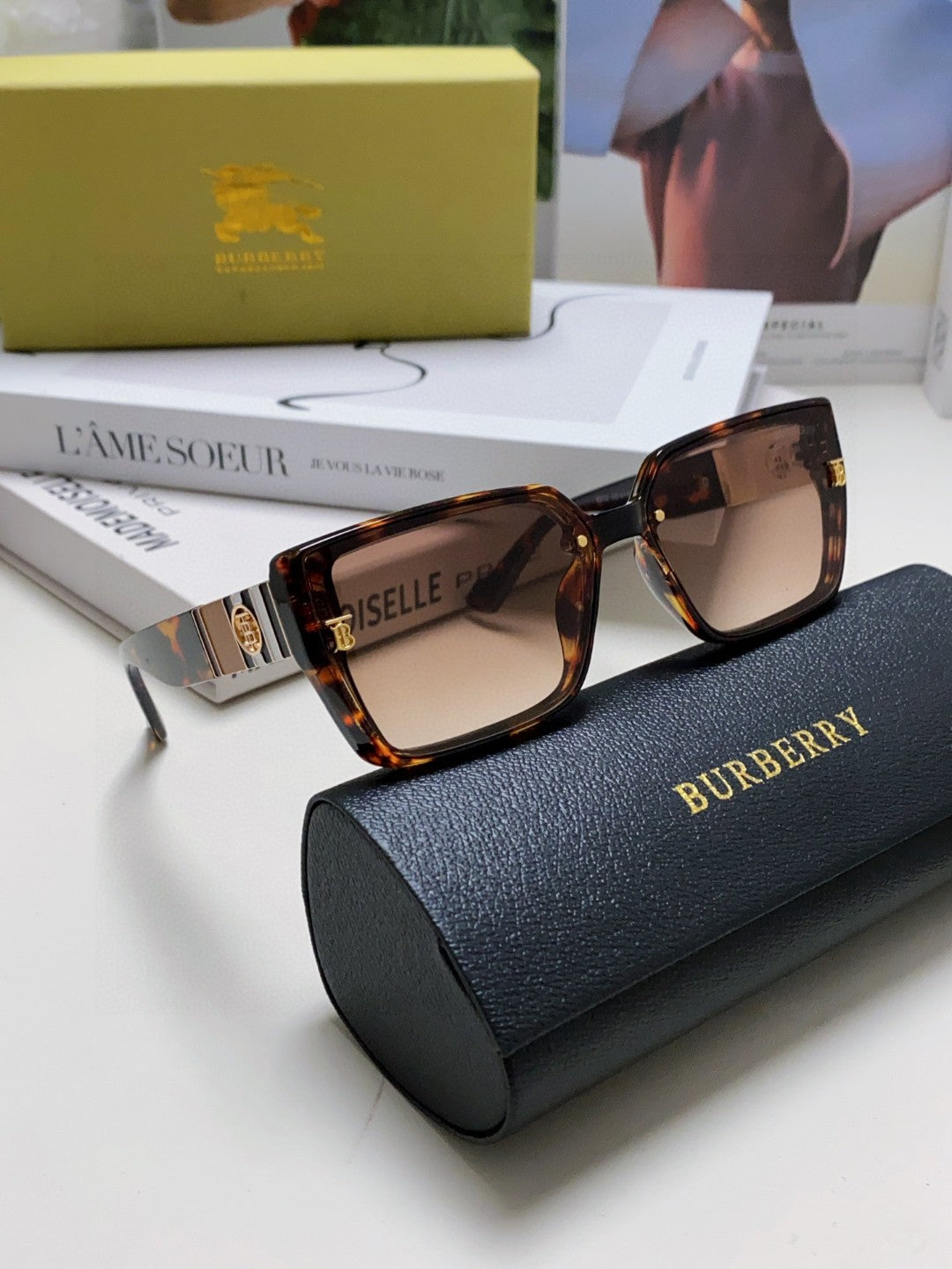 Burberry Fashion Silver Lens Sunglasses for Women - 399098 - detail image 7