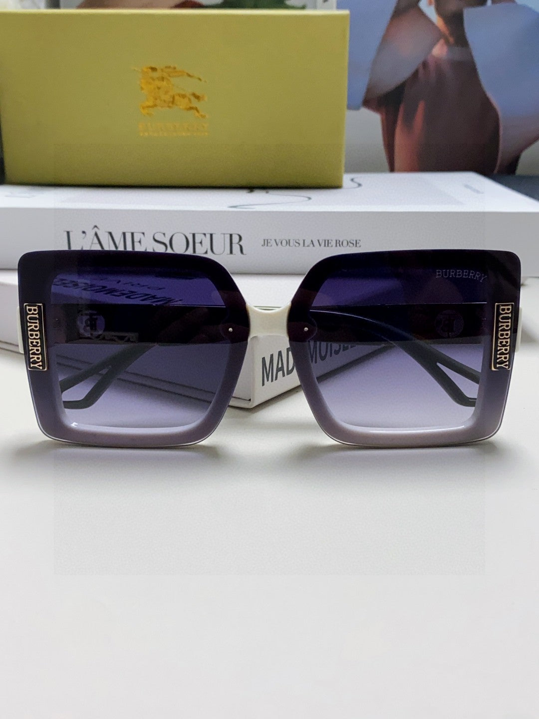 Burberry Fashion Blue Lens Sunglasses for Men & Women - 399100 - detail image 6