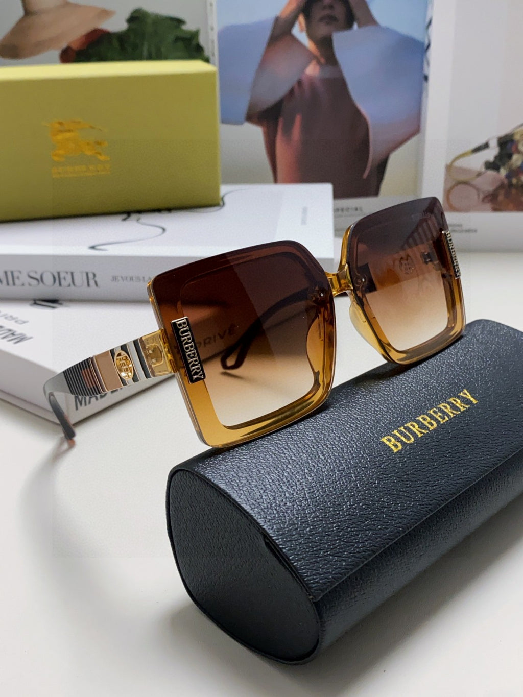 Burberry Fashion Brown Lens Sunglasses for Men & Women - 399101 - detail image 7