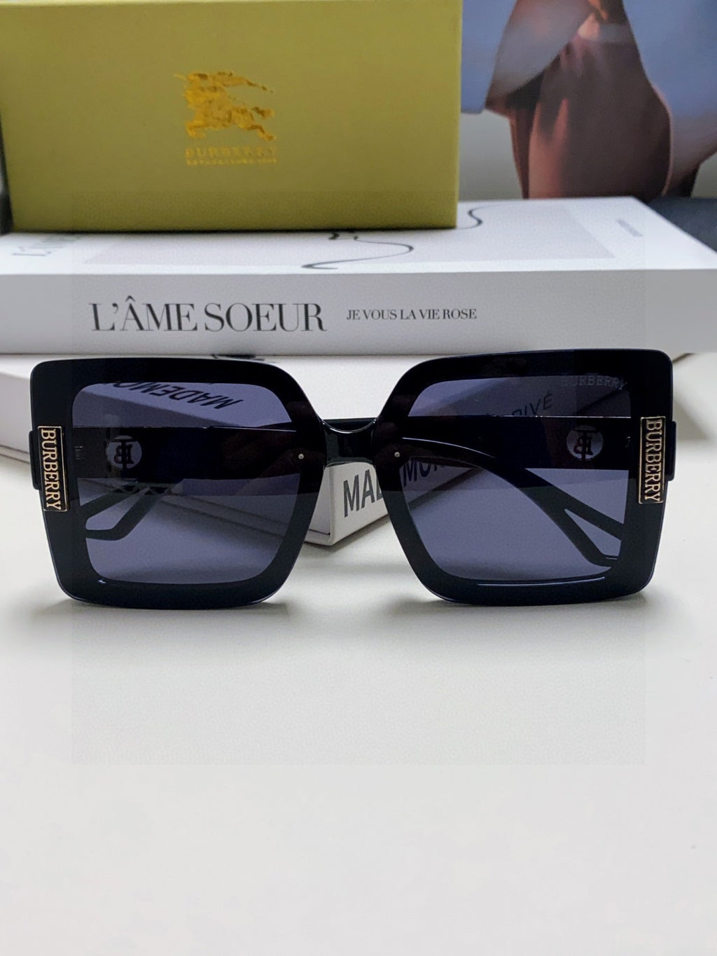 Burberry Fashion Blue Lens Sunglasses for Men & Women - 399102 - detail image 6