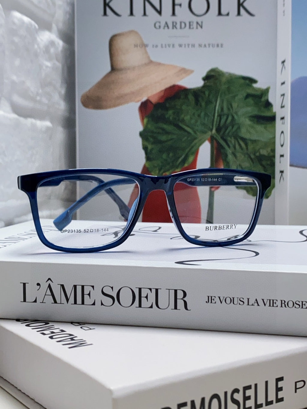 Burberry Fashion Blue Lens Sunglasses for Men