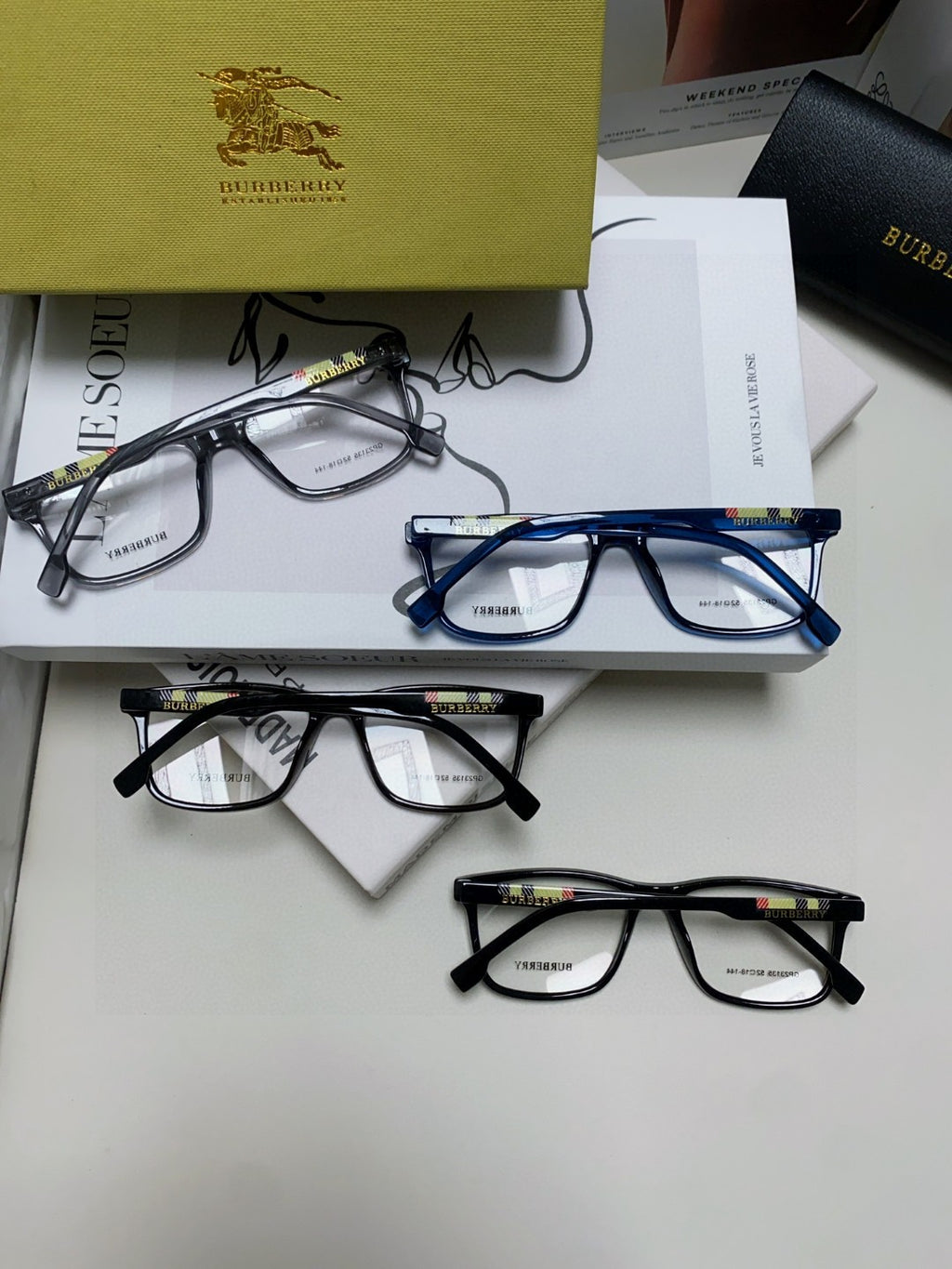 Burberry Fashion Blue Lens Sunglasses for Men - detail image 8