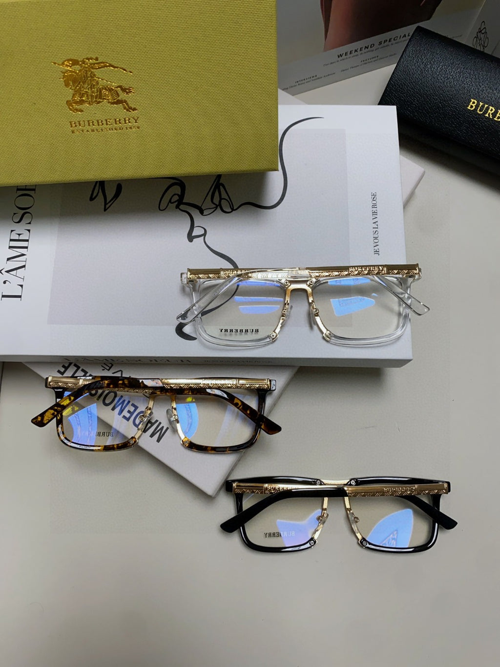 Burberry Metal Fashion Gray Lens Sunglasses for Men & Women - detail image 8
