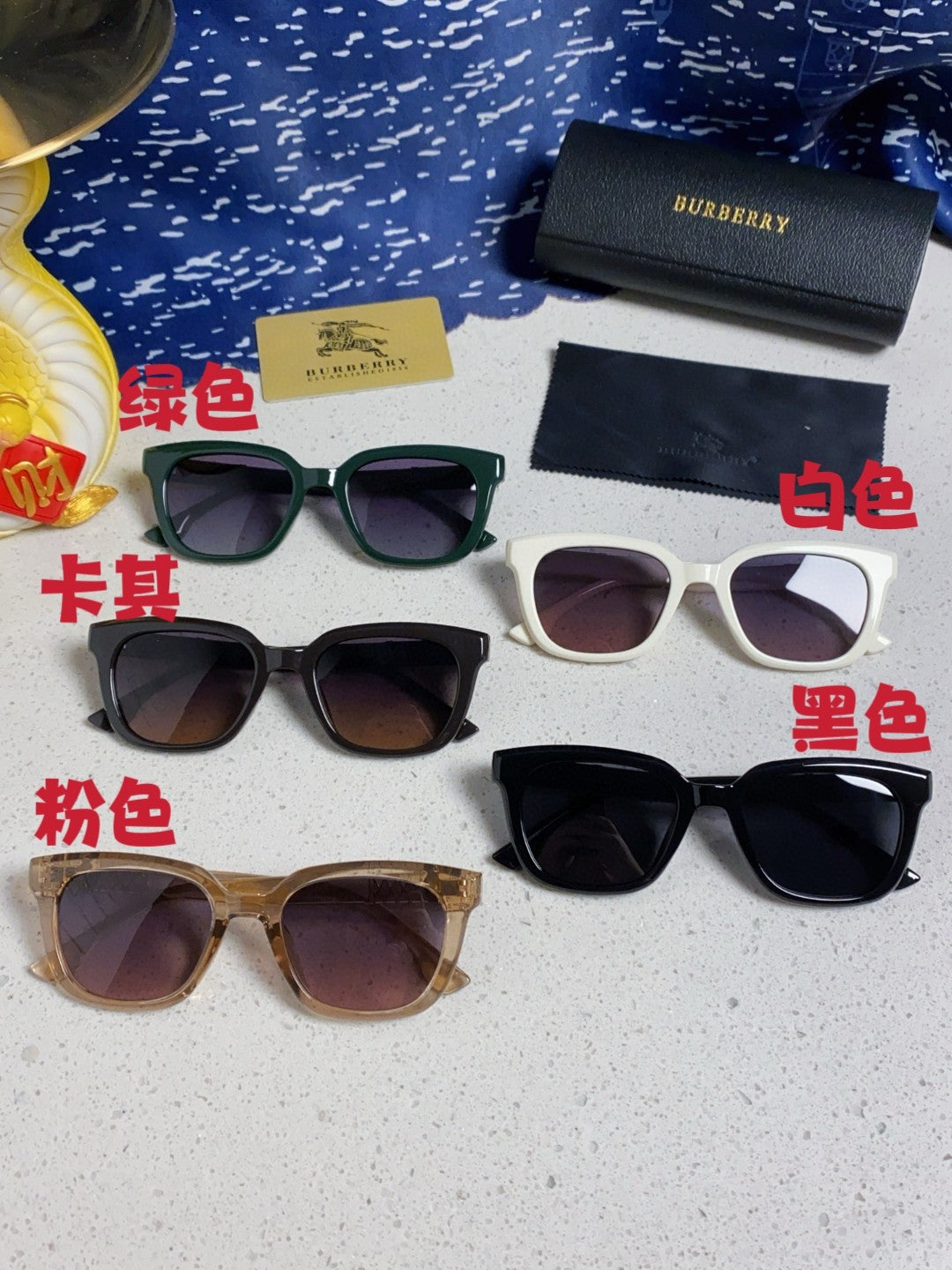 Burberry Polarized Fashion Silver Lens Sunglasses for Men & Women - 399110 - detail image 11
