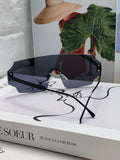 Fendi Lightweight Rimless Blue Lens Sunglasses for Men & Women - 399283