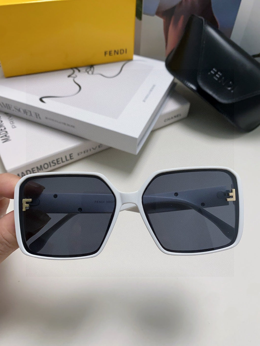 Fendi Square Black Lens Sunglasses for Men & Women - 432753 - detail image 2