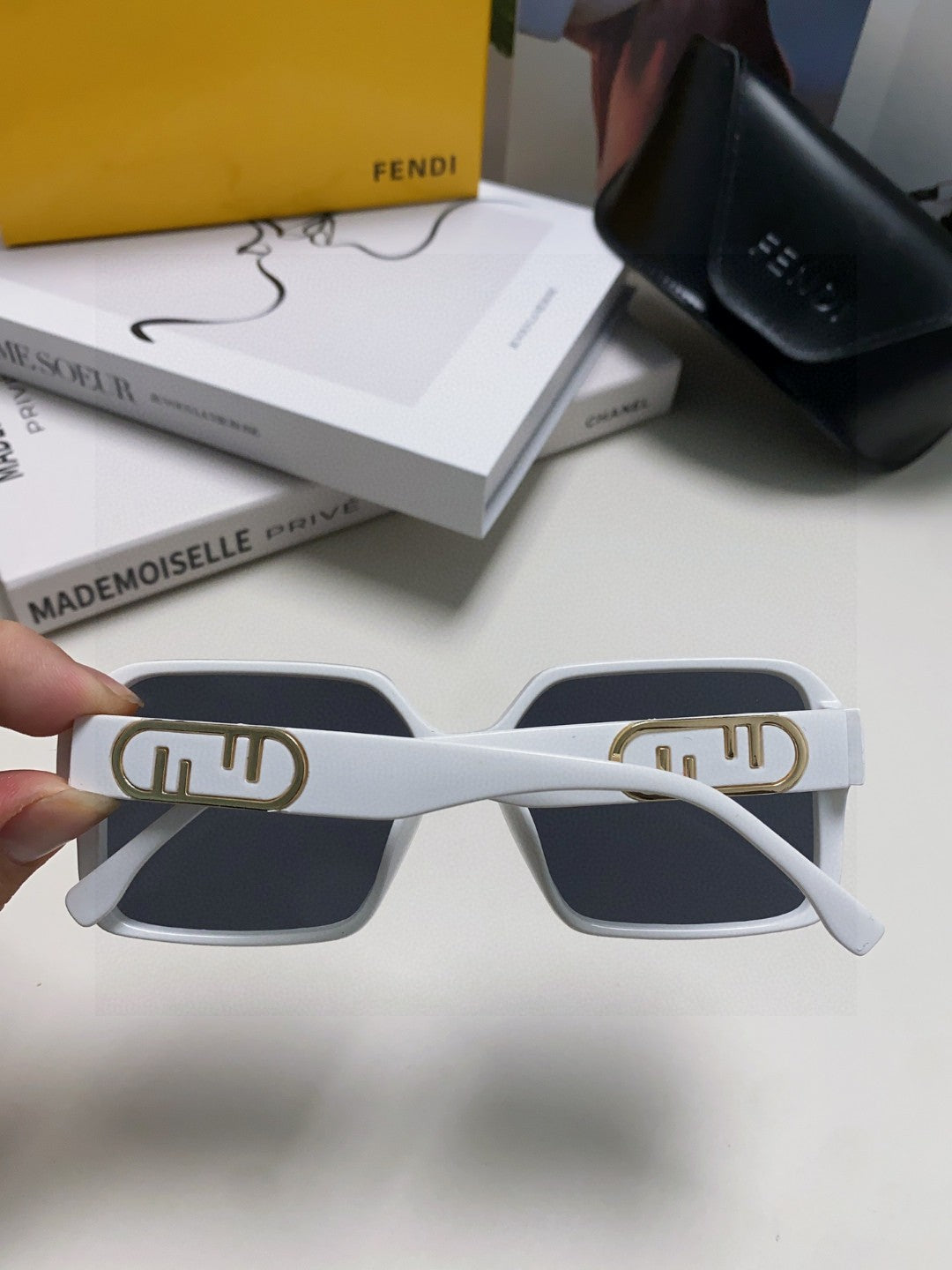 Fendi Square Black Lens Sunglasses for Men & Women - 432753 - detail image 3