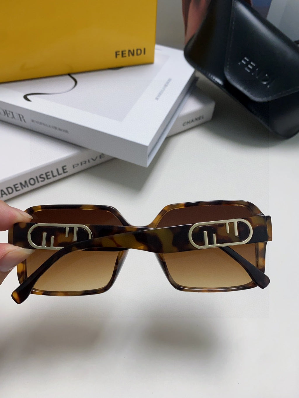 Fendi Square Brown Lens Sunglasses for Men & Women - 399285 - detail image 4