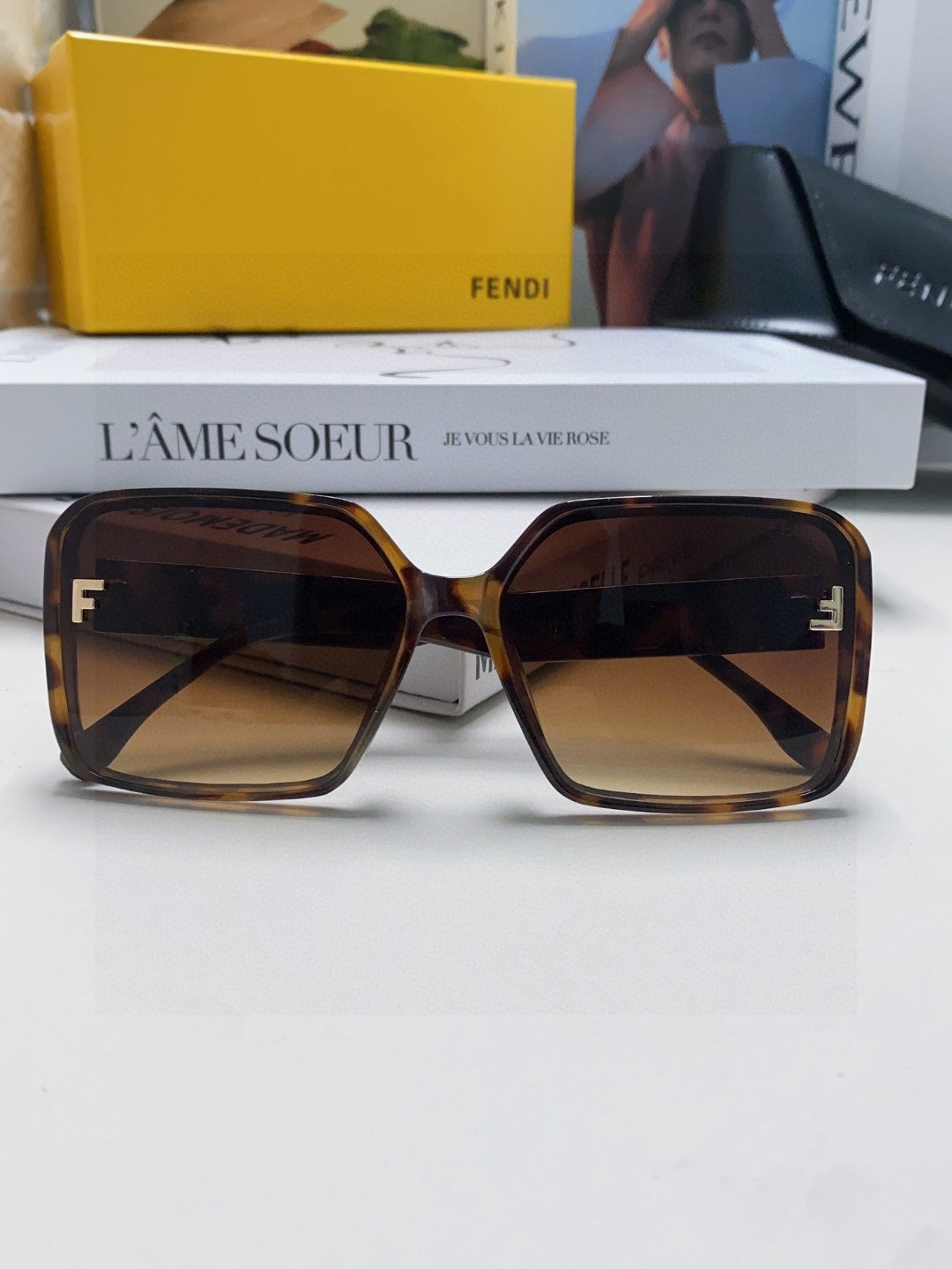 Fendi Square Brown Lens Sunglasses for Men & Women - 399285 - detail image 6