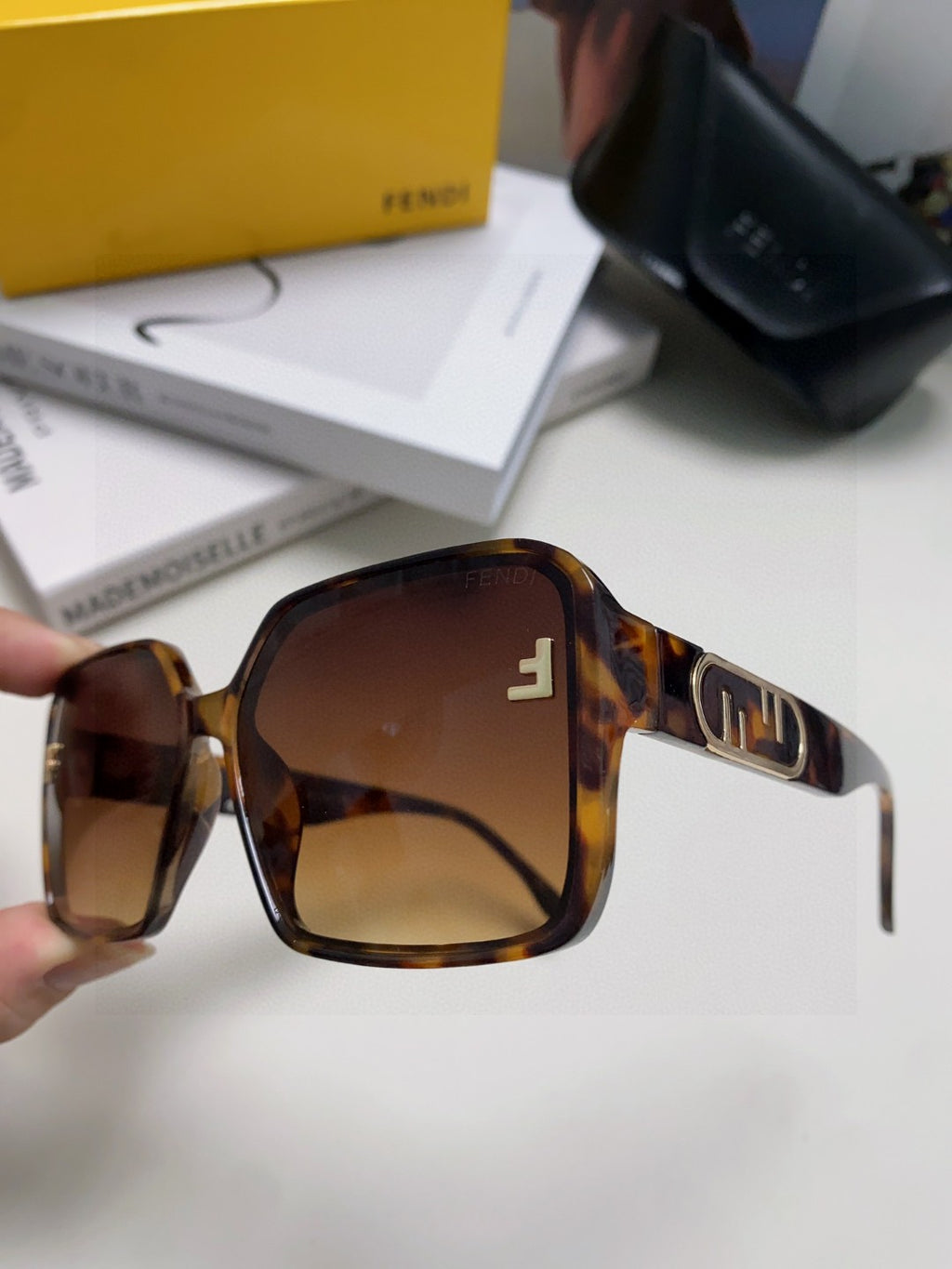 Fendi Square Brown Lens Sunglasses for Men & Women - 399285 - detail image 5