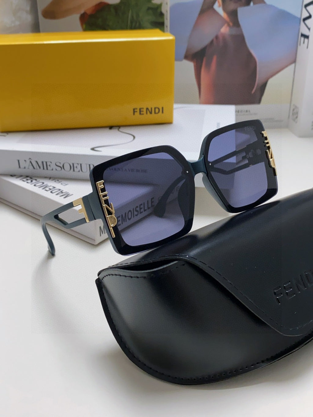 Fendi Fashion Blue Lens Sunglasses for Women - 399286 - detail image 8