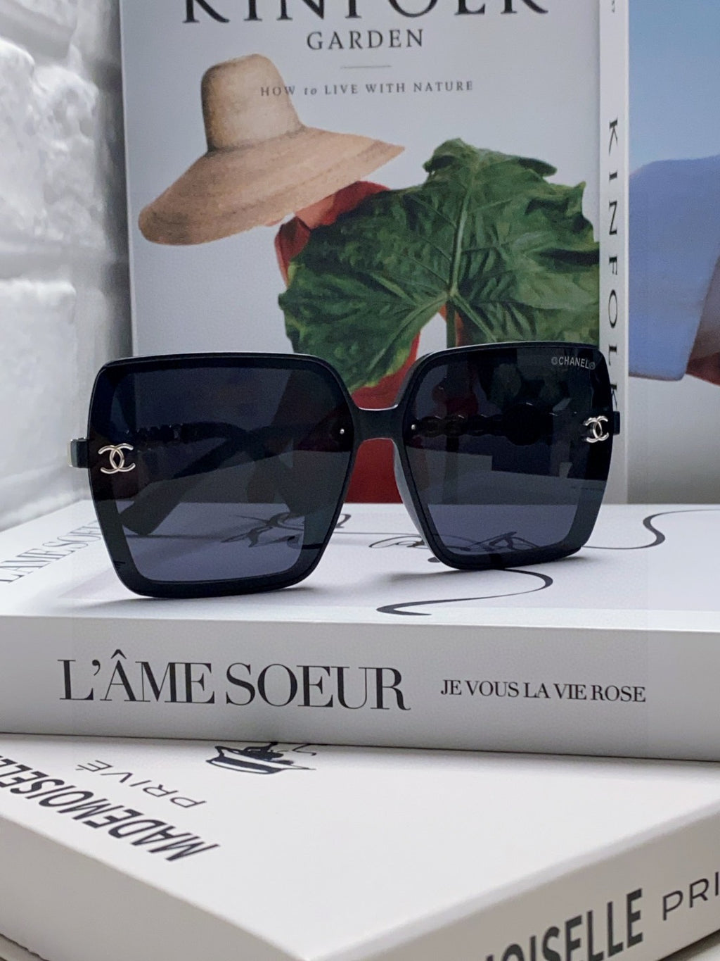 Chanel Polarized Fashion Black Lens Sunglasses for Women