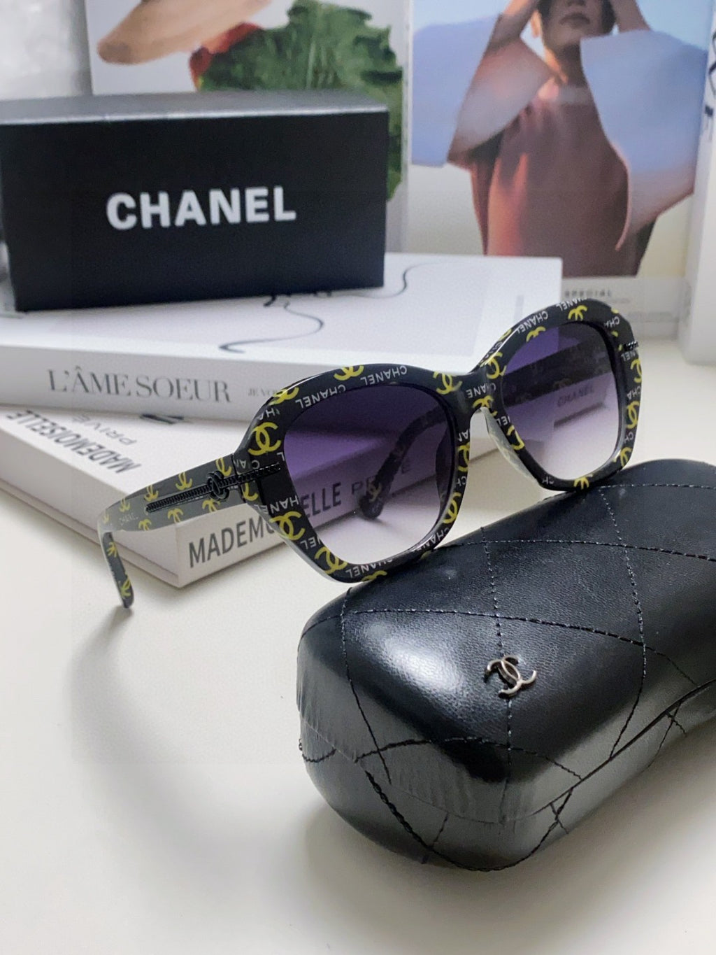 Chanel Fashion Gray Lens Sunglasses for Men & Women - 431676 - detail image 7