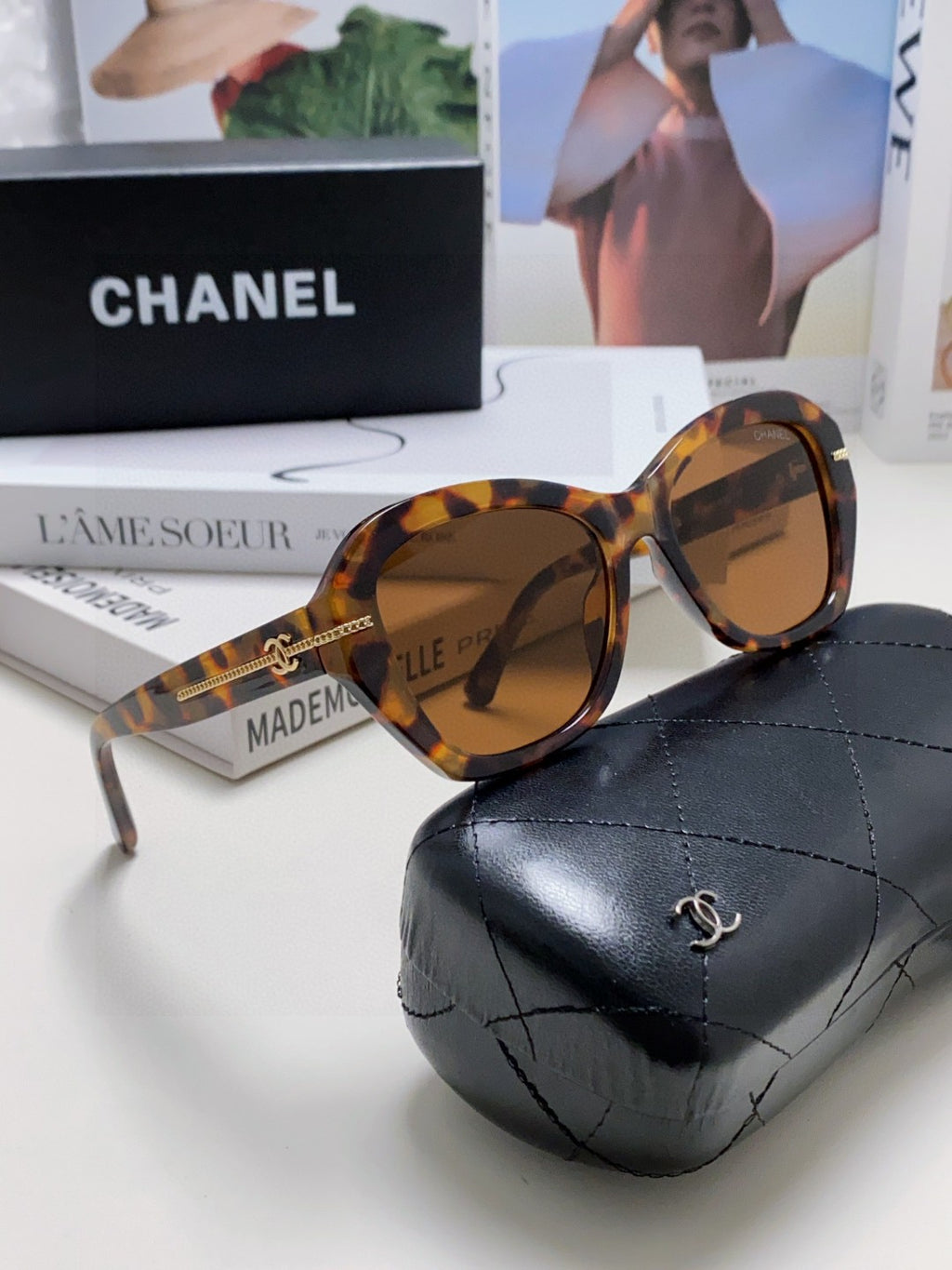 Chanel Fashion Brown Lens Sunglasses for Men & Women - 431678 - detail image 7