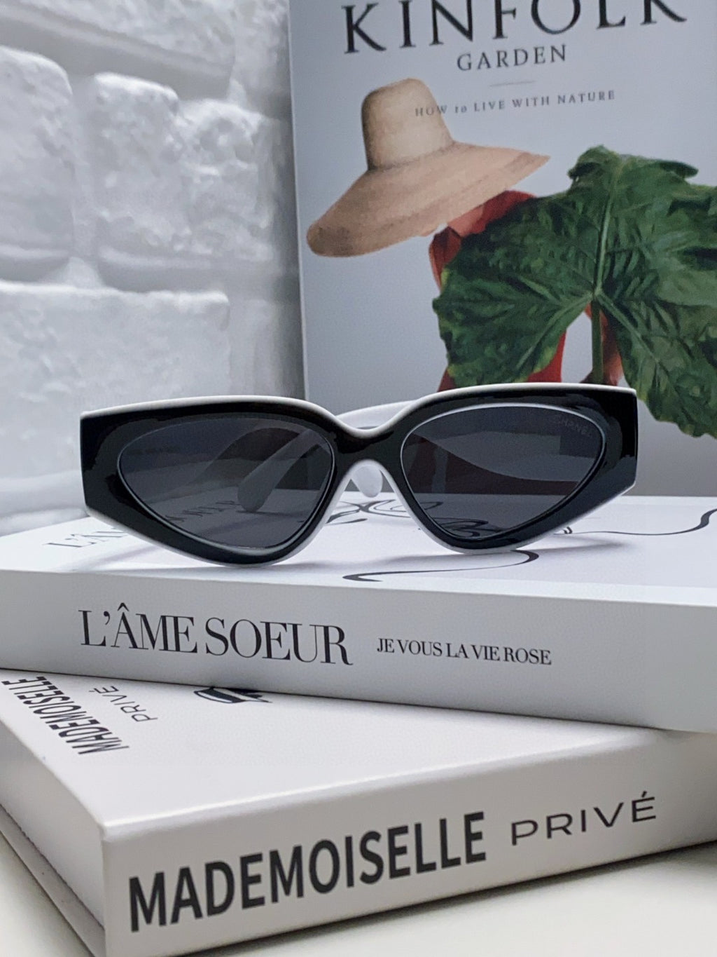 Chanel Cat-Eye Black Lens Sunglasses for Women
