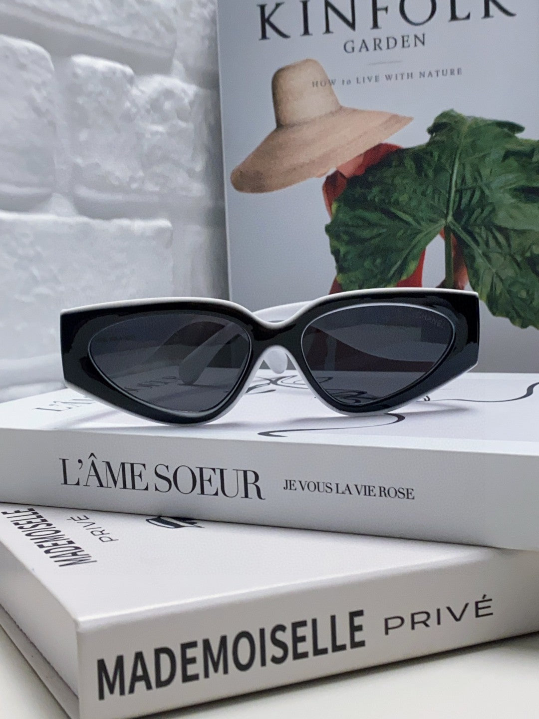 Chanel Cat-Eye Black Lens Sunglasses for Women