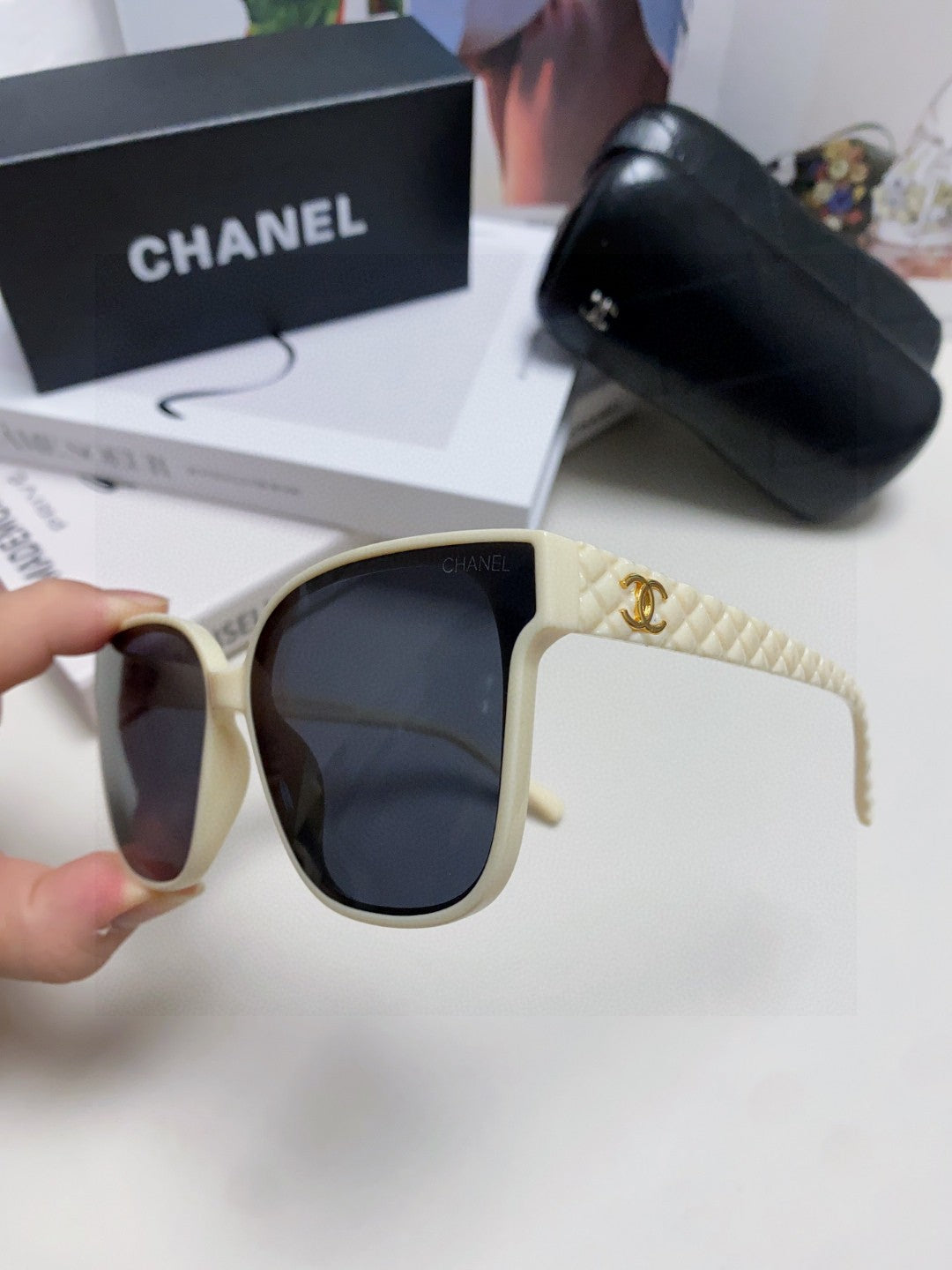 Chanel Square Brown Lens Sunglasses for Men & Women - 431684 - detail image 4