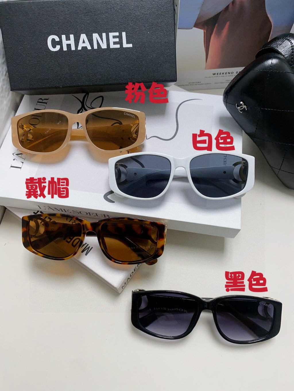 Chanel Metal Fashion Blue Lens Sunglasses for Men & Women - detail image 9