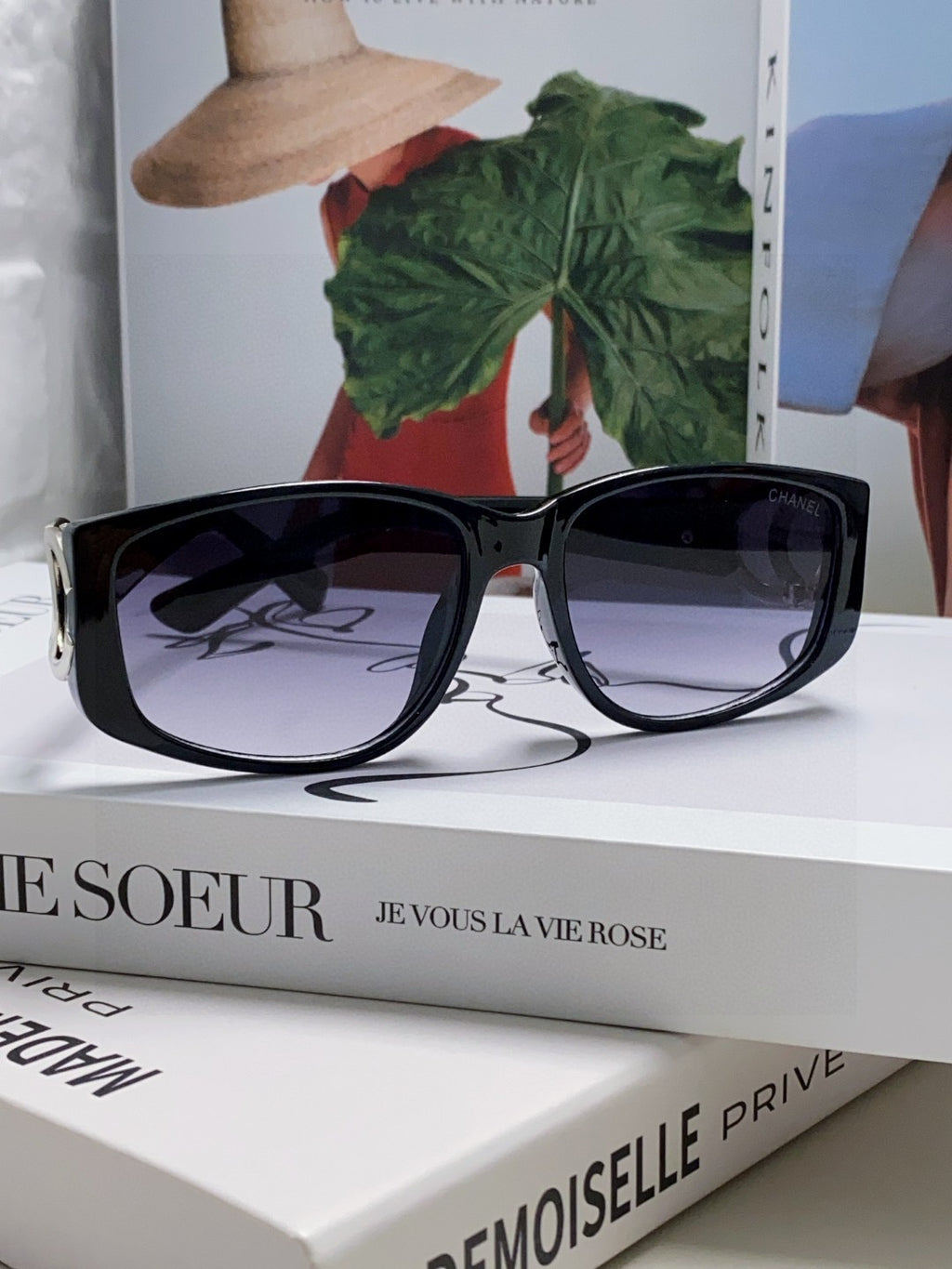 Chanel Metal Fashion Silver Lens Sunglasses for Men & Women - 431687