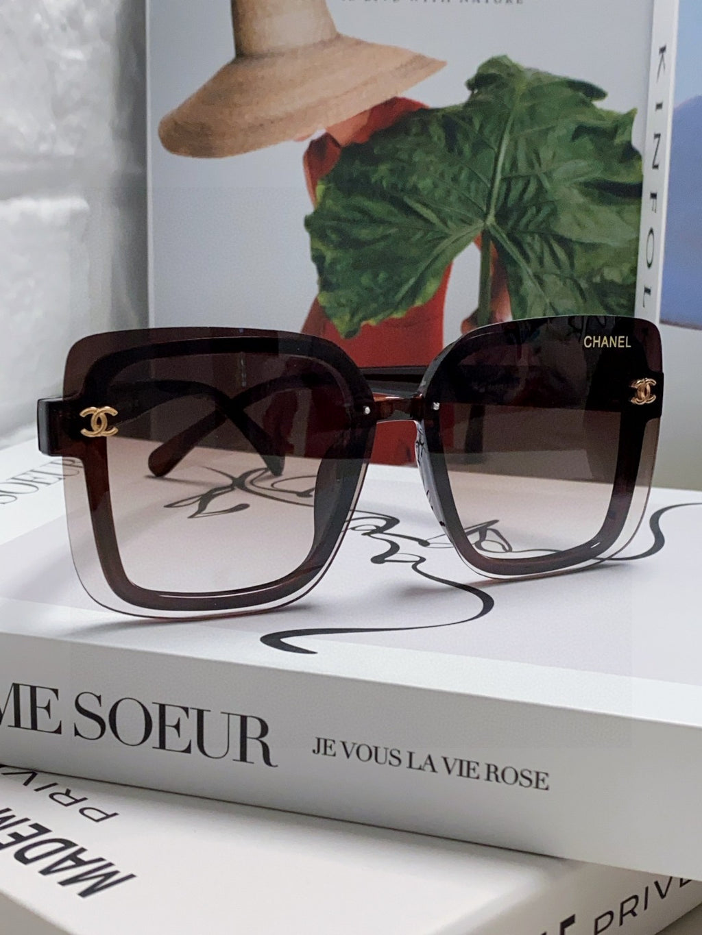 Chanel Fashion Red Lens Sunglasses for Men & Women - 431689