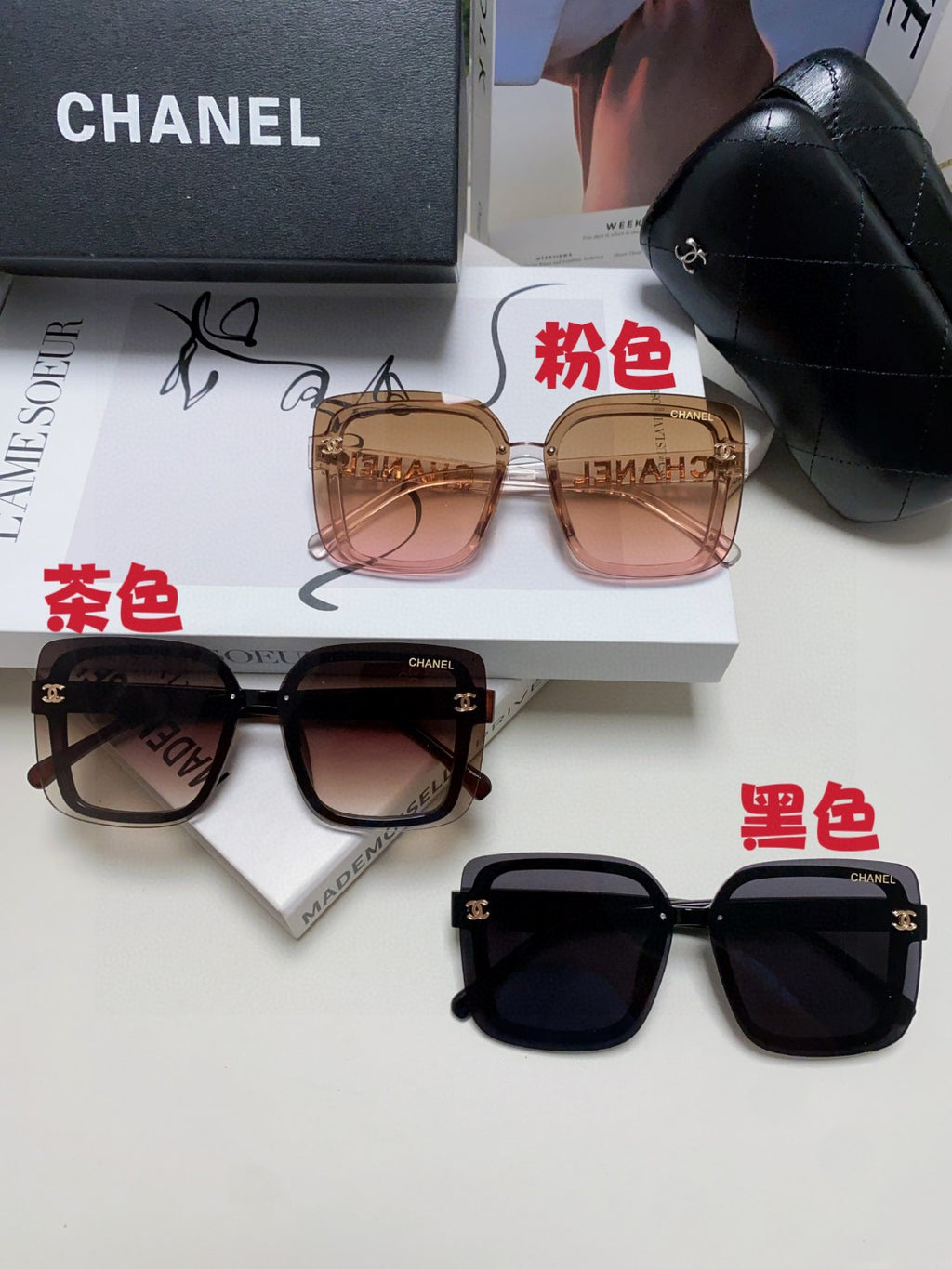Chanel Fashion Gray Lens Sunglasses for Men & Women - 431690 - detail image 9