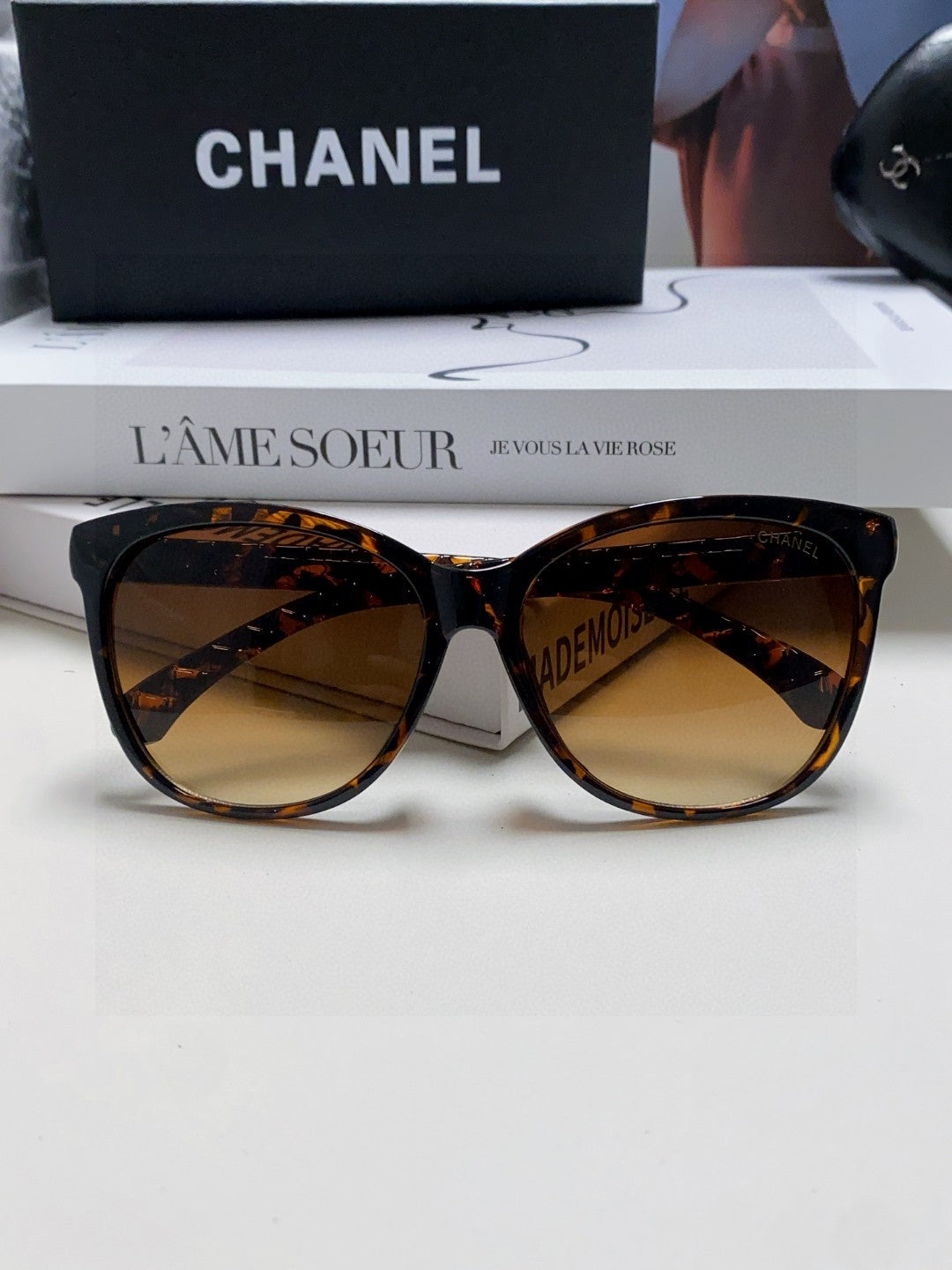 Chanel Cat-Eye Brown Lens Sunglasses for Men & Women - 431691 - detail image 6