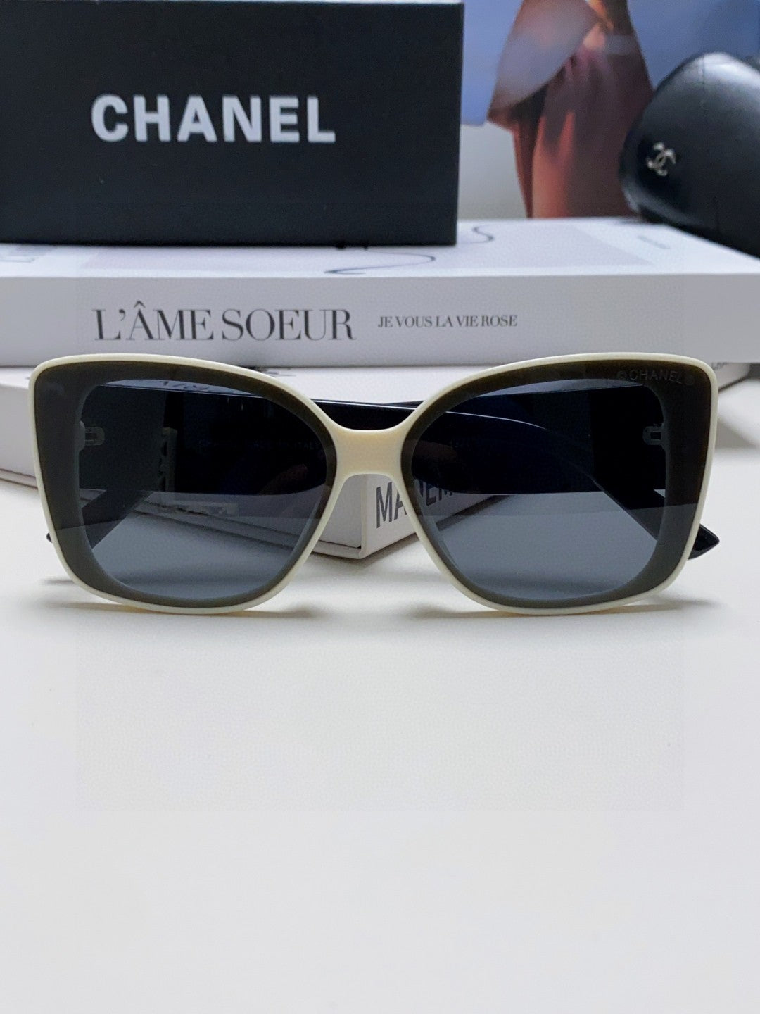 Chanel Fashion Blue Lens Sunglasses for Women - 431501 - detail image 6