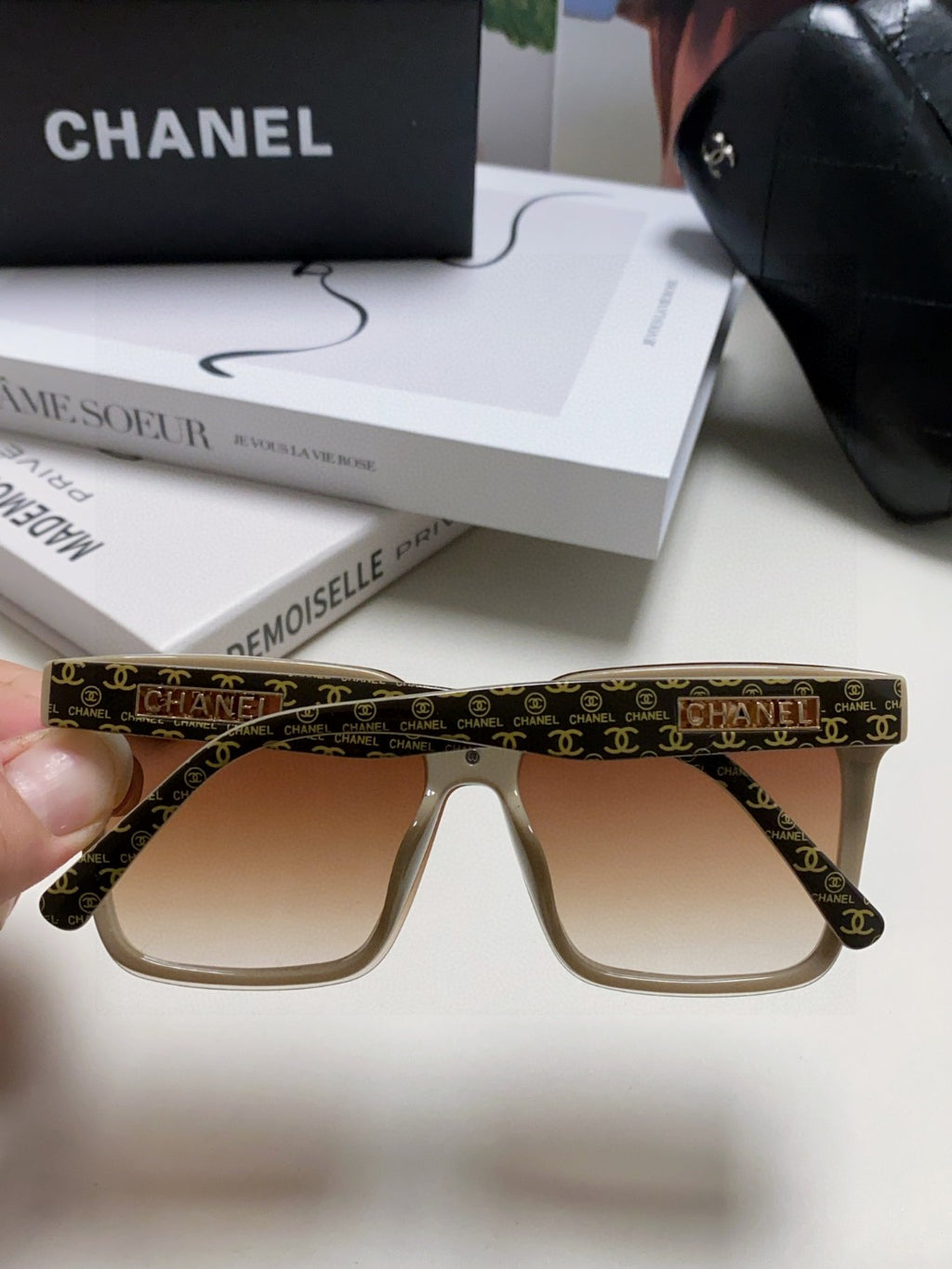 Chanel Square Brown Lens Sunglasses for Men & Women - 431509 - detail image 4